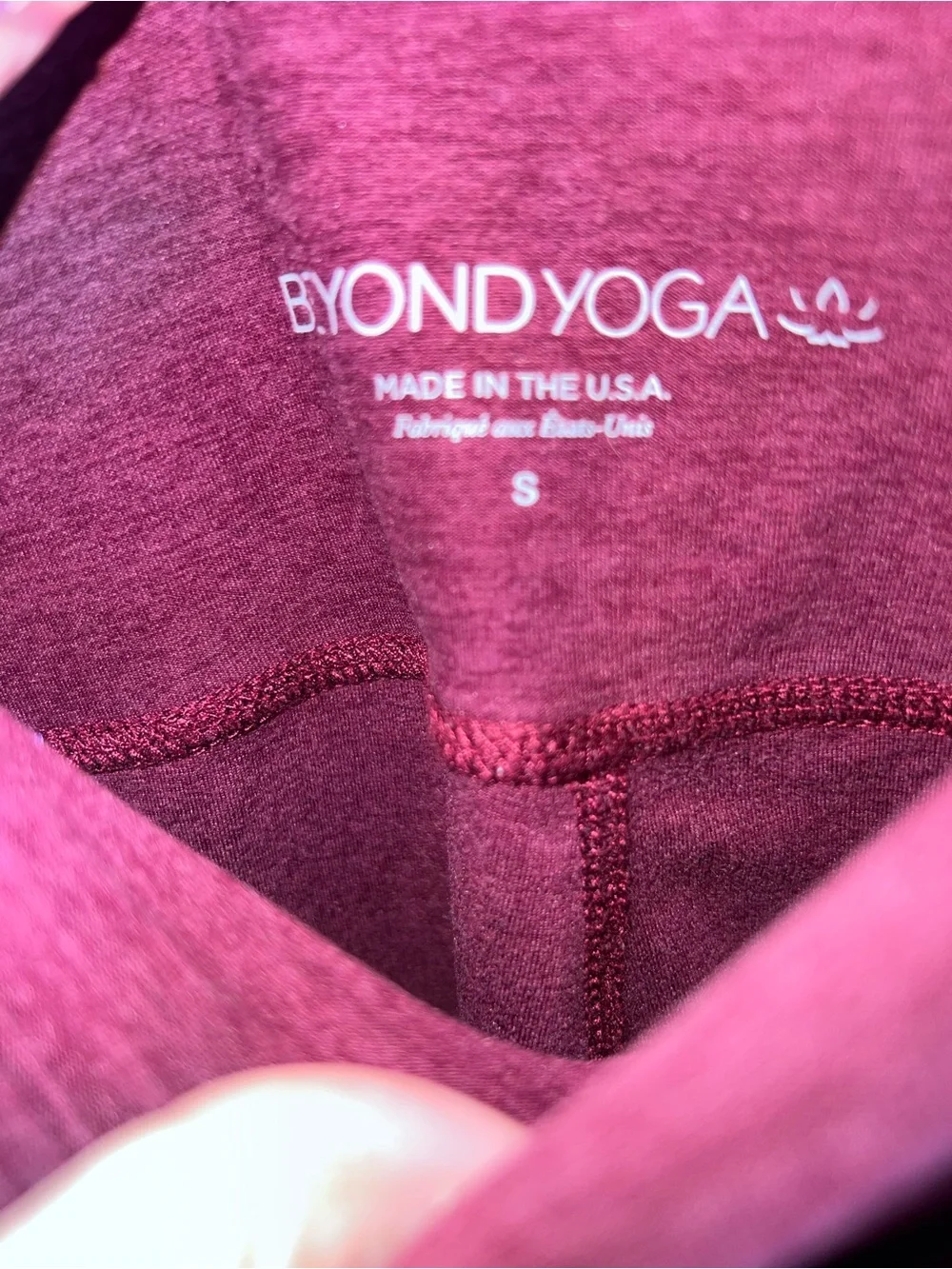 Beyond Yoga Caught In The Midi Legging High-Leggings - Burgundy red color small - Picture 11 of 16